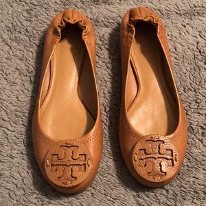 Tory Burch brown leather flats size 6